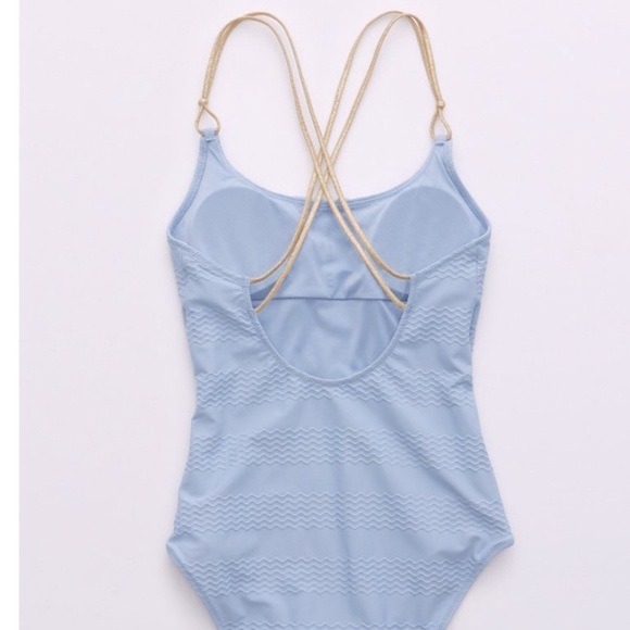 sold out NWT Jacquard Scoop One-Piece - aerie Swimsuit XS - Picture 11 of 16